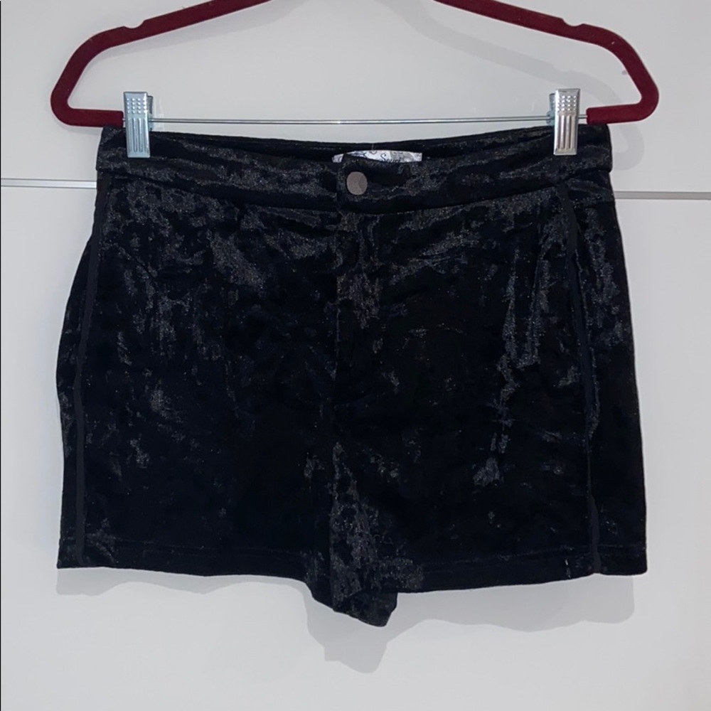 velvet shorts